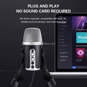 Tnh USB- <span class=keywords><strong>K01</strong></span> Trọng lượng nhẹ có dây Condenser <span class=keywords><strong>Microphone</strong></span> cho máy tính để bàn ghi âm phòng thu hát chơi game streaming video Live chat <span class=keywords><strong>Microphone</strong></span> - Product Image 5