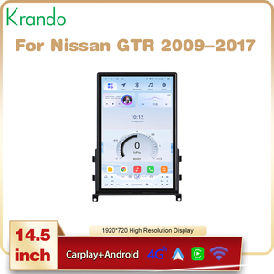 Autoradio de navigation Krando 14,5 pouces style Tesla pour <span class=keywords><strong>Nissan</strong></span> <span class=keywords><strong>GTR</strong></span> 2011-2016, système audio Android pour voiture, CarPlay sans fil, unité principale - Product Image 4