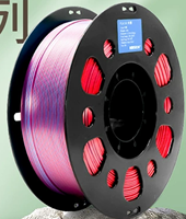 Filament PLA KOSEN bicolore 1,75 mm, dégradé rose-bleu et bleu-or pour imprimante 3D Bambu Lab, 1 kg