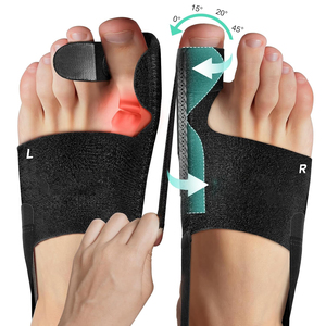Corrector de <span class=keywords><strong>Juanetes</strong></span> para Mujer y Hombre, Ajustable, de Tela de Nailon, Férula para Hallux Valgus, Alivio del Dolor del Dedo Gordo del Pie, Soporte Diurno y Nocturno (Izquierda/Derecha) - Product Image 1