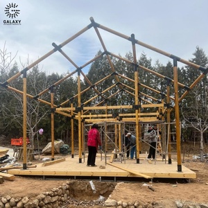 Miglior unico <span class=keywords><strong>Glamping</strong></span> tenda da campeggio impermeabile in PVC tela di alluminio-palo baldacchino Lodge esterno tetto tendato <span class=keywords><strong>Bungalow</strong></span> tenda Top World - Product Image 6