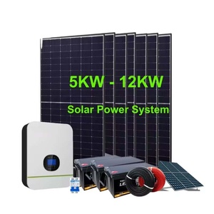 Sistema de Energía Solar Fuera de la Red de 5KW, 220VAC, Almacenamiento de Batería de 4.8KWH, Batería de Gel de 12V 200Ah - Product Image 1