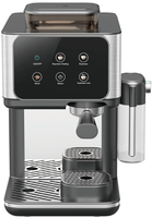 Cafetera Espresso Automática con Pantalla Táctil Programable de 20 Bares de Presión, Enchufe Europeo, Tanque de Leche