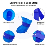 Bottes de pluie imperméables en PVC couleur fruitée pour animaux de compagnie, chaussures antidérapantes pour chiens, lot de 4, logo personnalisé, vente en gros, fournisseur OEM ODM