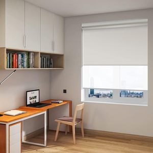 Durable Fire Resistant Motorized Double Roller Blinds High Performance Day and Night <strong>Window</strong> <strong>Shades</strong> for Hotel Projects - Product Image 5