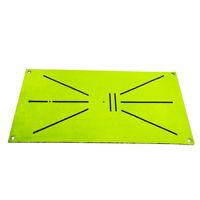 Tapis d'entraînement pour l'analyse du swing de golf, détection de la direction et de l'impact du coup, utilisation intérieure/extérieure, 60x30cm, matériau SBR 5mm, options de trous