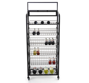 4 Tier Kệ PVC logo nước giải khát hiển thị Giá cửa hàng bán lẻ trái cây nước trái cây hiển thị đứng mềm uống hiển thị đứng - Product Image 3