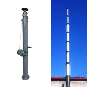 TALENTS 6m 8M 9m 10m Cabezal de carga Cabrestante manual Mástil telescópico con remolque - Product Image 6