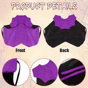New 2024 Spring Summer Halloween <b>Cat</b> Wizard Cape & <b>Hat</b> Set for Dogs & <b>Cats</b> Customized Color Cosplay - Product Image 3