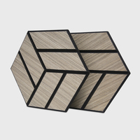 Panneaux acoustiques modernes en placage de bois Décoration murale insonorisante pour Home Cinéma Bureau Église Studio Solutions d'insonorisation