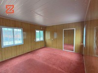 Maison préfabriquée de luxe personnalisée 20 pieds 40 pieds Conteneur plat Maisons modulaires Installation facile Matériau en acier pour la vente d'utilisation d'hôtel
