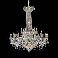 Lustre personnalisé pour mariage, villa, plafond haut, luxe, cristal Maria Theresa, pour salon