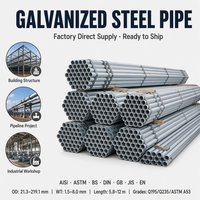 Tuyau en acier sans soudure galvanisé à chaud, tuyau GI, tube en acier galvanisé Q235B Q355B 20 #   A106 A53 DN15-DN600 Sch40 6m 12m