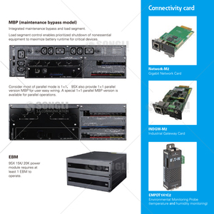 UPS <span class=keywords><strong>Eaton</strong></span> Serie <span class=keywords><strong>9SX</strong></span> de 15/20 kVA para Rack/Torre, 1/3 Fases, En Línea, Doble Conversión, con Pantalla Táctil LCD - Product Image 3