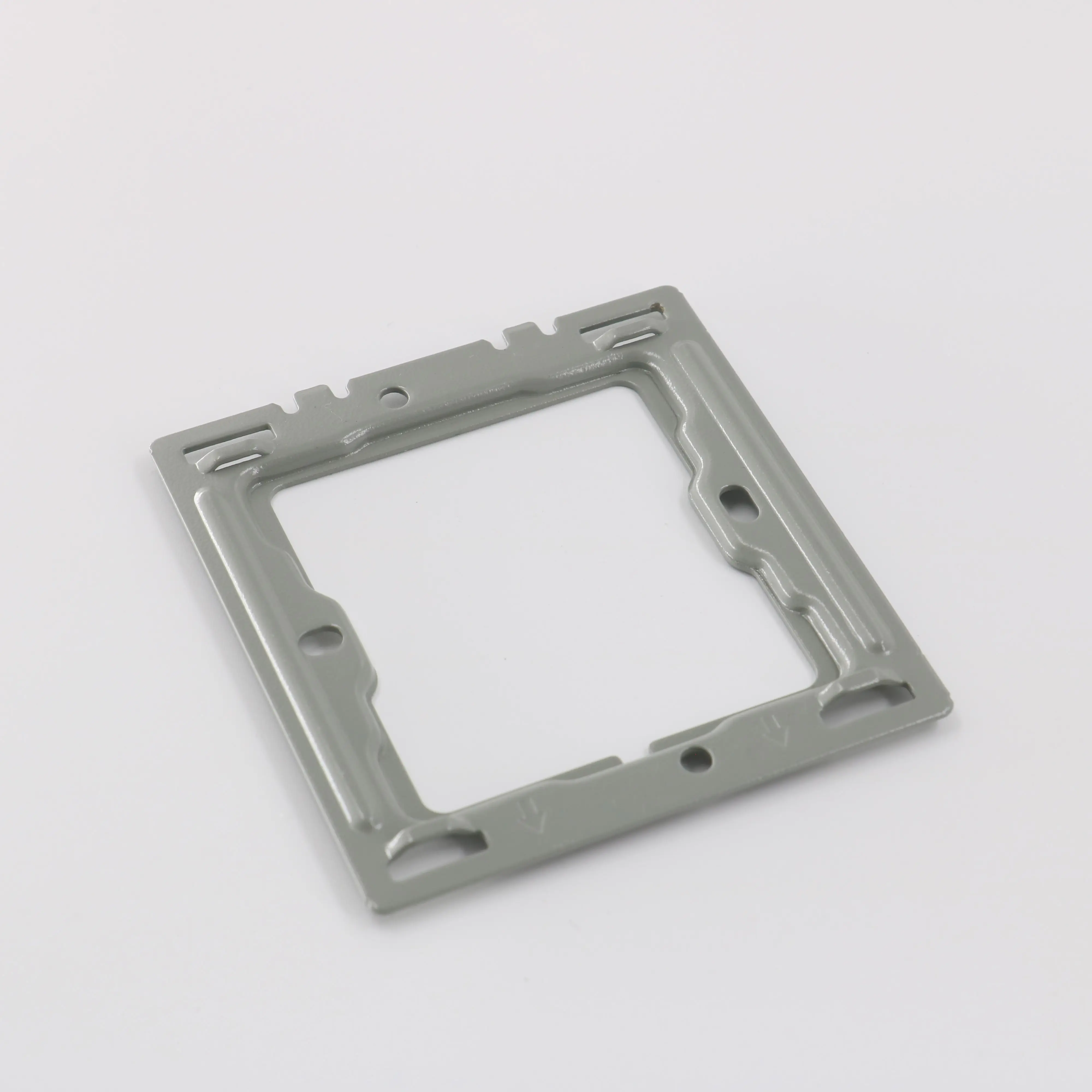 Professional Customized Electronic 25cm to 10cm metal shelf bracket stamping bracket parts for socket