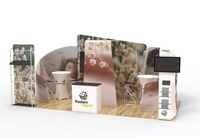 Stand d'exposition modulaire 10x20 pieds pour salons professionnels, promotionnel, moderne, pour expositions, événements, stands d'exposition