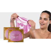 Masque pour les yeux au collagène d'or 24 carats de qualité supérieure Patchs hydratants pour les yeux dorés