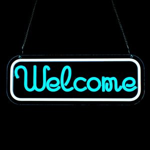 Welcome Neon sign LED dimmable USB powered ambient <b>light</b> store <b>window</b> decoration <b>light</b> street indicator <b>light</b> landscape <b>light</b> 5v - Product Image 5