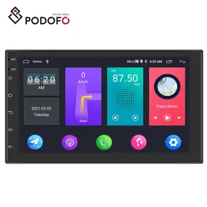 Podofo 2 Din Android 11 Autoradio 1 + 16/2 + 32GB 7 "Autoradio doppio Din Autoradio navigazione GPS WIFI BT FM RDS universale