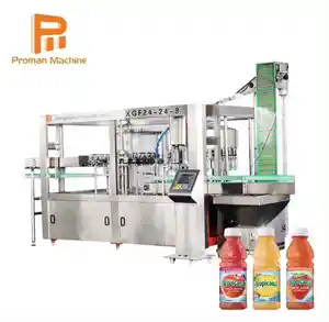 High speed complete project automatic small bottle mango grape apple orange fruit juice filling machine