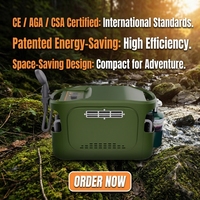 Calentador de Agua Portátil sin Tanque a Gas, con Batería USB para Auto, Agua Caliente Instantánea para Camping, Viajes en RV, Lavado de Caballos, Ducha Exterior