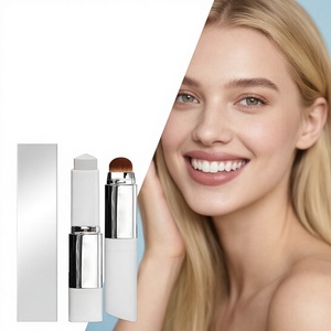 Full Coverage <b>Concealer</b> Stick Hot Sale V-Shape Foundation Stick Long Lasting Face Color Changing Foundation Stick with Brush - Product Image 1