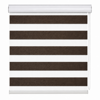 Persianas Enrollables Zebra Manuales Duhao al por Mayor, de Poliéster Liso 100% Opacas, Doble Capa Día y Noche, para Ventanas Francesas, Modernas