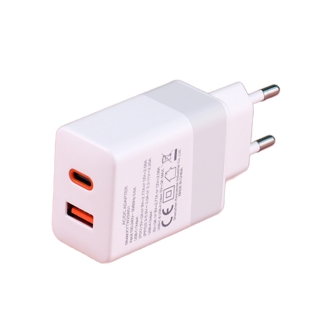 CE KC 25W PD 3.0 QC3.0 Dual Ports Fast Charger for Mobile Phones/Watches/Earbuds with OVP Protection AU Socket Electric