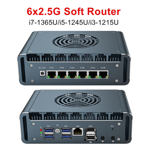 Mini PC Pare-feu Topton I7 13620H <span class=keywords><strong>I3</strong></span> 1220P <span class=keywords><strong>N300</strong></span> 6x2.5G LAN I226-V DDR5 NVMe Proxmox PfSense OPNsense Mini Ordinateur Métallique - Product Image 6