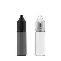 Flacon compte-gouttes en plastique PET de 15 ml certifié FDA TPD ISO 8317 avec bouchon sécurité enfant et embout ultra fin