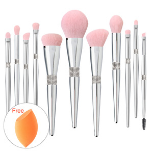 11 <strong>Silver</strong> Bright Queen's Senior <strong>Makeup</strong> Brush Set, Soft hay <strong>Eye</strong> Shadow, <strong>Makeup</strong> Artist's Complete Set of Tools. - Product Image 1