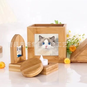 Wooden pet <b>urn</b>, dog memorial box, <b>cat</b> pet supplies, wooden <b>urn</b>, photo frame, pet keepsakes - Product Image 4
