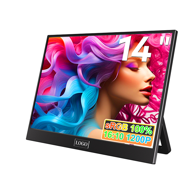 14" Inch Lcd Monitor with Full hd Super Thin Portable Monitor for Laptop Gaming Monitor
