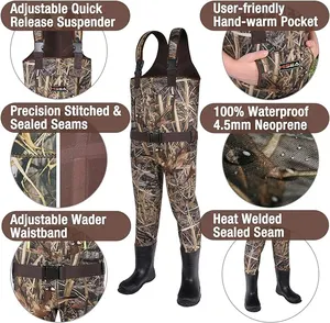 Vinlas Fishing Chest Waders for Toddlers, Kids and Kuwait