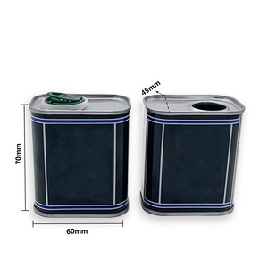 Lata Rectangular de Metal de 1 Litro para Aceite de Oliva de Grado Alimenticio, Envase Personalizado, Aceite Comestible Virgen, <span class=keywords><strong>Aerosol</strong></span> Químico Reciclado - Product Image 1