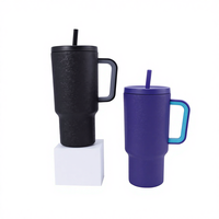 Gobelet isotherme géant en acier inoxydable 304 de haute qualité, isolation thermique 6-12 heures, grande capacité, portable avec poignée pour l'extérieur