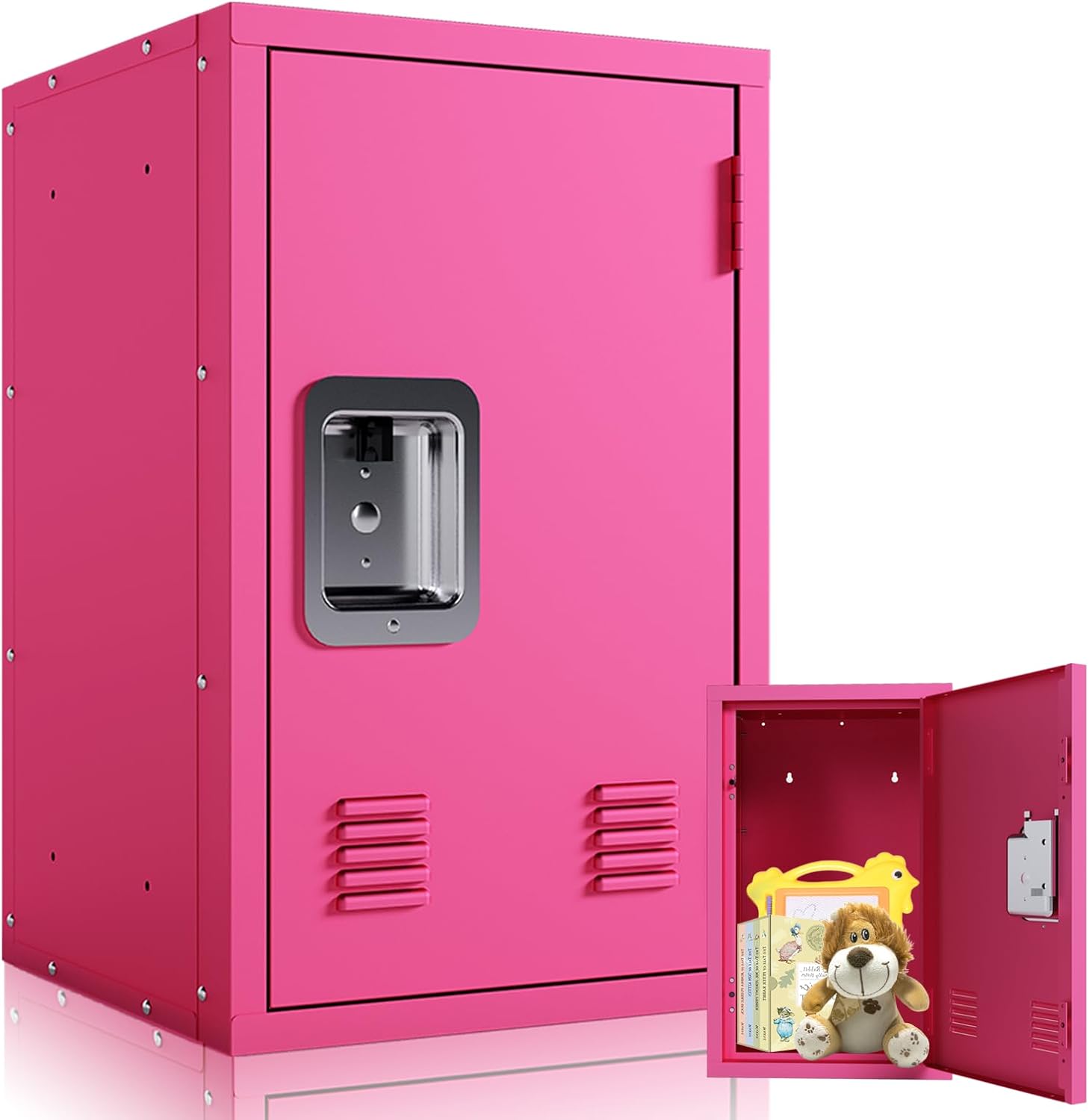 Cute Mini Extendable Metal Locker for Children Small Toy Cabinets for Kids