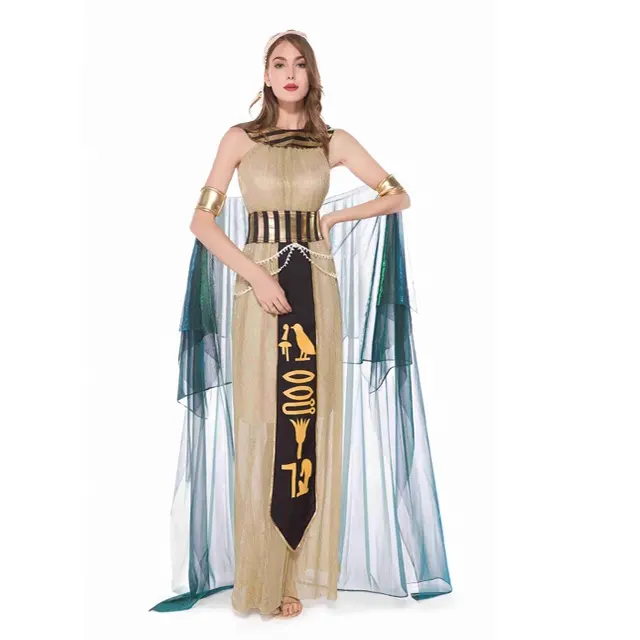 Disfraz de Reina Egipcia de Halloween para adultos, disfraz de Cleopatra Sexy, Cosplay de Cleopatra para Halloween