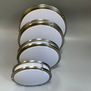 Hızlı teslimat çift halka tavan lambası 3CCT değiştirilebilir yüzeye monte dim nikel LED tavan ışık - Product Image 2