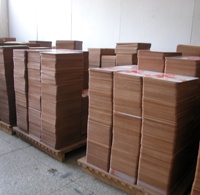 Grand set de table laminé 12x16 pouces, faible MOQ, avec support antidérapant en liège, imperméable et résistant à la chaleur, pour dîner et café
