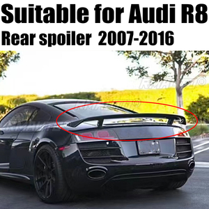สปอยเลอร์หลังคาร์บอนไฟเบอร์แท้คุณภาพสูงสำหรับ Audi R8 V8 V10 ปี 2007 - 2016 - Product Image 1