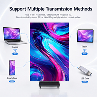 Écran d'affichage numérique LED P1.86 P2 P2.5 intérieur double face pliable en trois parties, affichage publicitaire, mur vidéo HD pour la promotion des produits