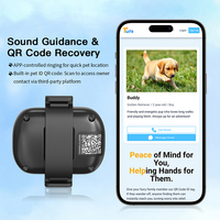 Mini traceur GPS 4G pour chien, dispositif de suivi anti-perte avec clôture géographique et surveillance de la santé, pour le camping, compatible collier et harnais, en plastique, étanche IPX7