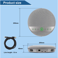 Vente directe du fabricant : Micros omnidirectionnels sans fil et sans câble, en pack de 4, pour grandes salles de conférence professionnelles