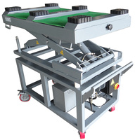 Pont élévateur à deux colonnes pour démontage et montage de batteries, capacité 1500 kg, couleur rouge, modèle SM-B15EP, garantie 12 mois