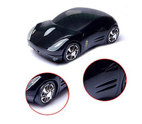 Souris de jeu optique sans fil 2,4 GHz en forme de voiture de sport 3D avec rétroéclairage LED, mini USB, suivi laser, batterie, RoHS, pour ordinateur portable/ordinateur
