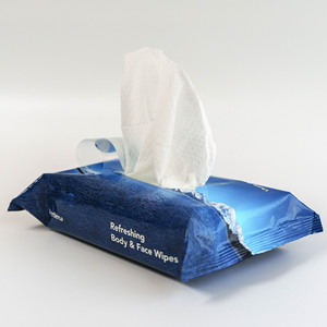Lingettes pour le <span class=keywords><strong>corps</strong></span> <span class=keywords><strong>et</strong></span> le <span class=keywords><strong>visage</strong></span> en fibre de bambou 100% parfum de verveine enrichi en vitamine E pour tous les types de peau, parfaites pour la gym, le camping, la randonnée - Product Image 3
