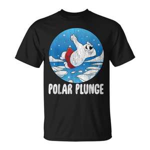 Camiseta Polar Plunge Ice Jump Polar Bear para natación en invierno - Product Image 1