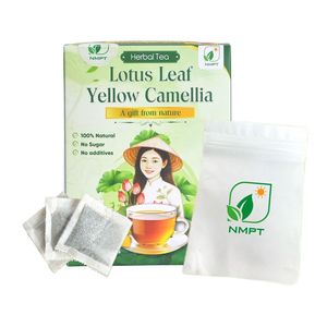 Té Herbal Orgánico Premium de Vietnam con Hoja de Loto y Camelia Amarilla en Bolsitas - Bebida Saludable Seca 2G para el Bienestar - Product Image 1