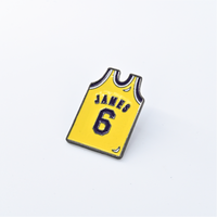 Broche personnalisée pour maillot de basketball, badge métallique, accessoires, pendentif étoile créatif, cadeau pour étudiant et couple, épingle de revers personnalisée pour cadeau